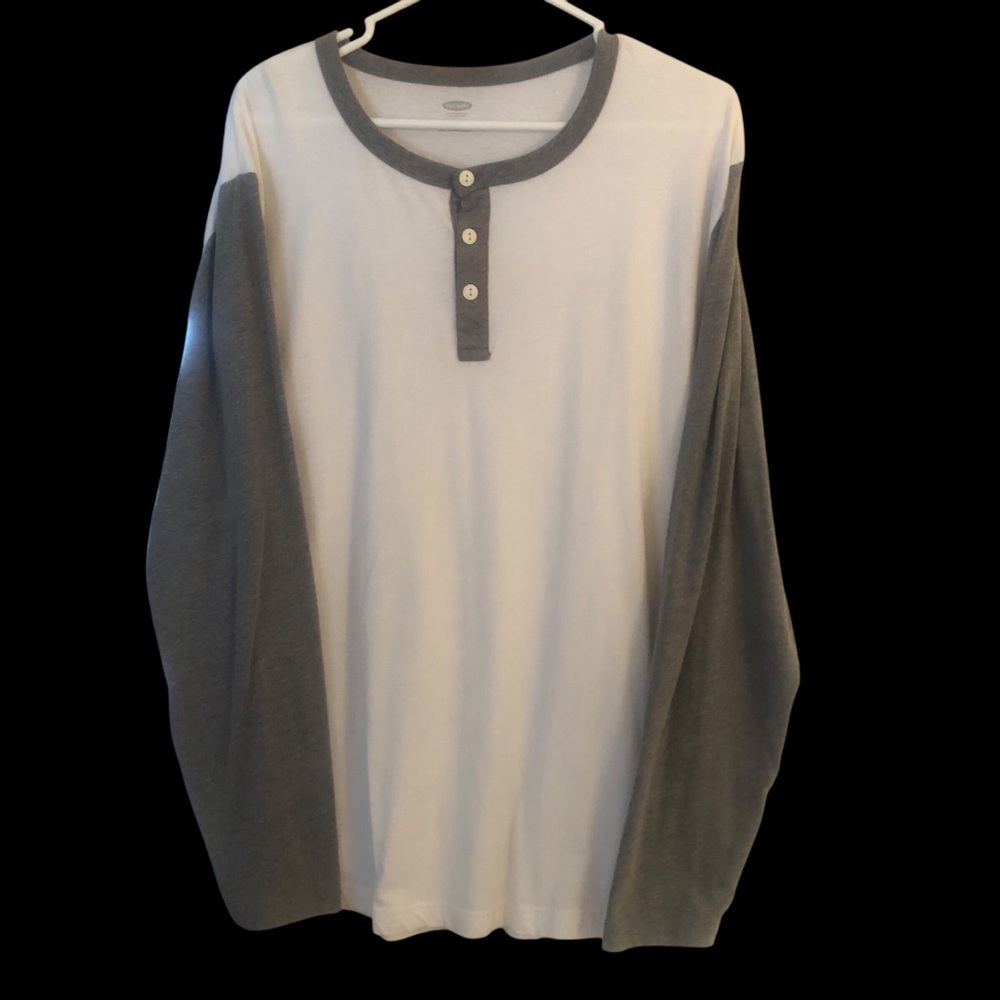 Old Navy, White and Grey Jersey